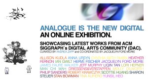 ©Analogue is the New Digital