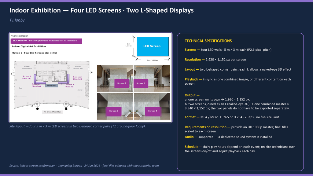 Indoor Exhibition LED screens; naked-eye possible